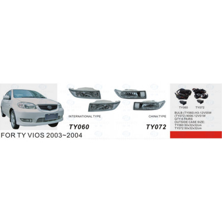 Front Fog Lamp for Toyota Vios 2003-2004