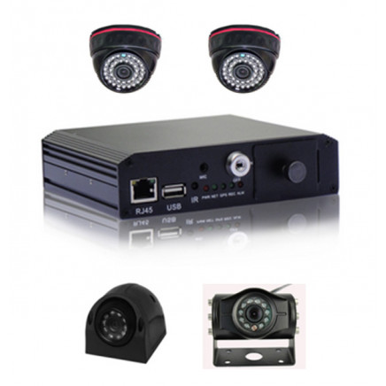 Functional 4CH Android Live View SD Card Mobile DVR
