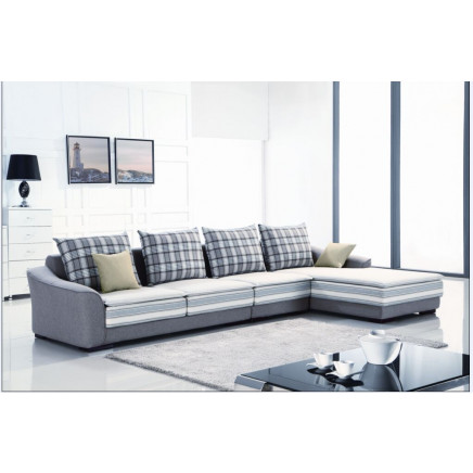 Furniture Fabric Sofa Bed with Chaise (L. B1006)
