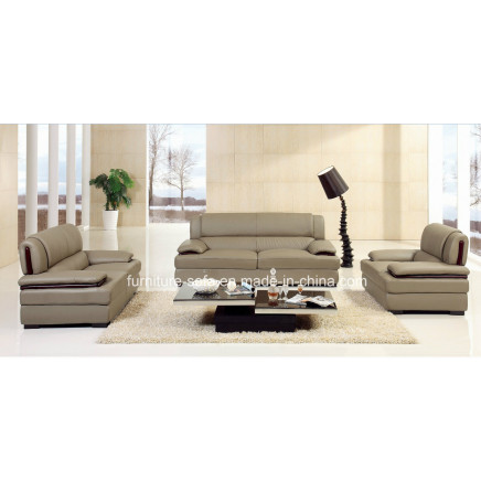 Furniture Made in China Cow Leather Sofa Set (SO27)