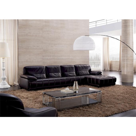 Furniture Modern Simple Corner Leather Sofa (J-086)