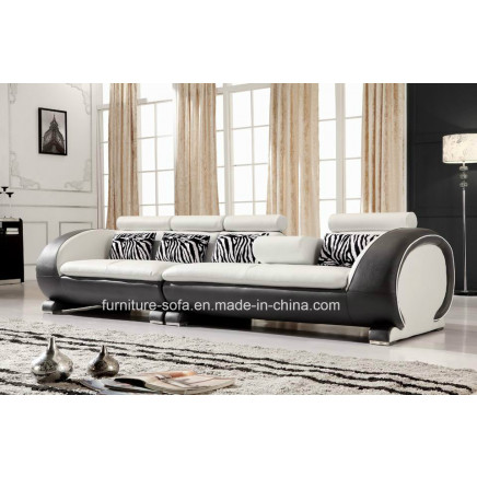 Furniture Office 4 Seater Italy Leather Sofa (SF028B)