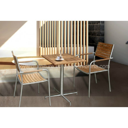 Garden Furniture Outdoor Teak Chair and Bistro Table-Leisure Furniture
