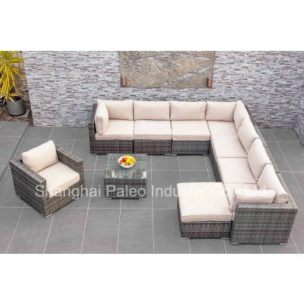 Garden Leisure Chair Patio Wicker Furniture Outdoor Rattan Sofa Set (PAS-1631)