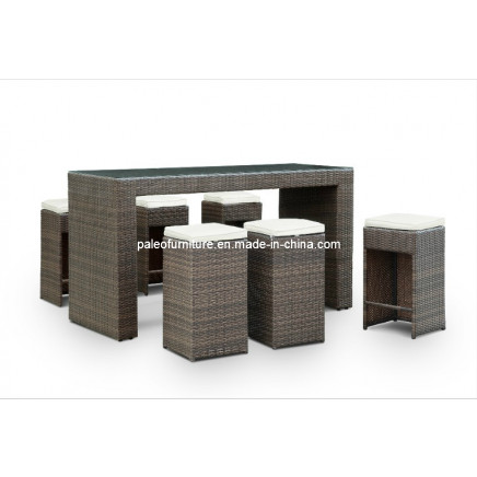Garden Outdoor Rattan Patio Wicker Bar Set (PA-3179)