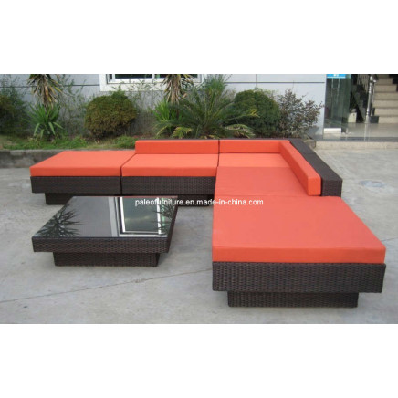 Garden Patio Outdoor Furniture Leisure Wicer Rattan Sofa Set (PAS-3142)