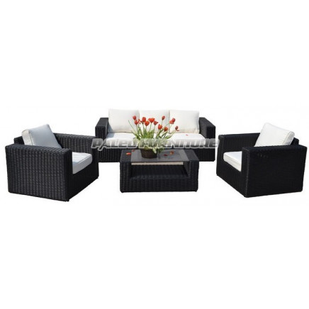 Garden Patio Outdoor Wicker Rattan Sofa (PAS-1316)