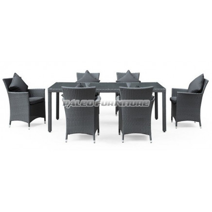 Garden Patio Rattan Outdoor Wicker Dining Set (PAD-003)