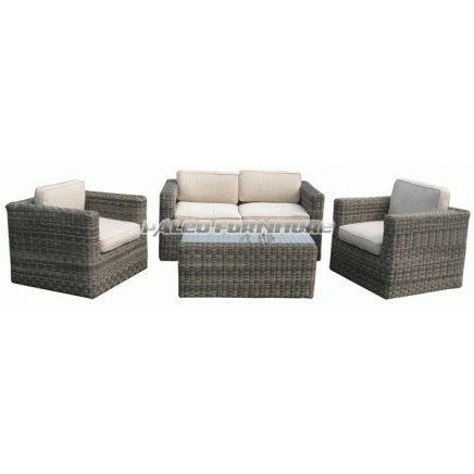 Garden Patio Wicker Rattan Outdoor Sofa (PAS-028)