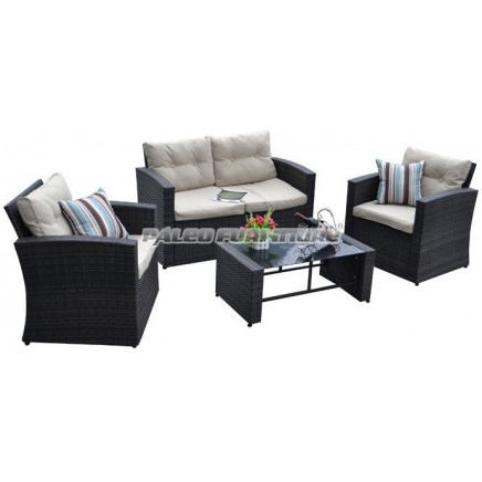 Garden Patio Wicker Rattan Outdoor Sofa (PAS-1225)