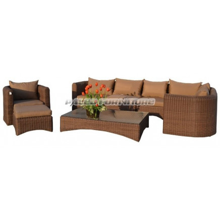 Garden Patio Wicker Rattan Outdoor Sofa (PAS-1318)