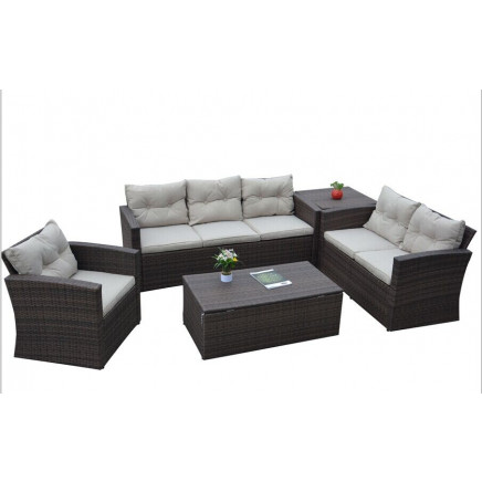 Garden Patio Wicker Rattan Outdoor Sofa (PAS-1502)