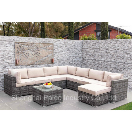 Garden Rattan Furniture Patio Leisure Outdoor Wicker Sofa Set (PAS-1632)