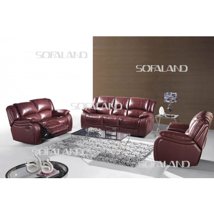 Genuine Leather Recliner Sofa (805)