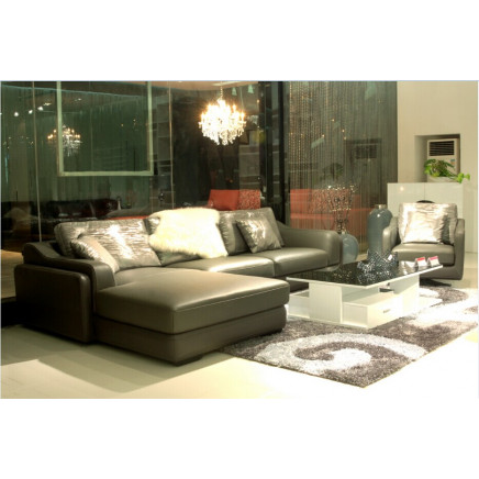Genuine Leather Sectional Sofa Jfc-17