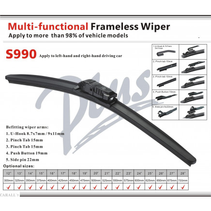 Good Quality Frameless Wiper Blade Multi-Functional Car Spare Parts
