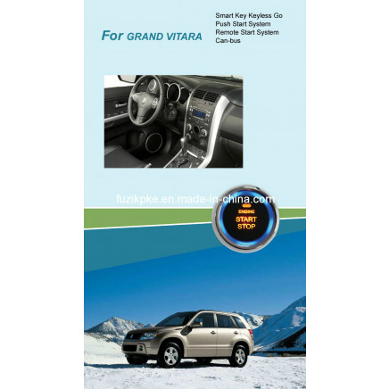 Grand Vitara Entry Keyless Go Smart Key Push Button Remote Start Can-Bus Alarm for Suzuki