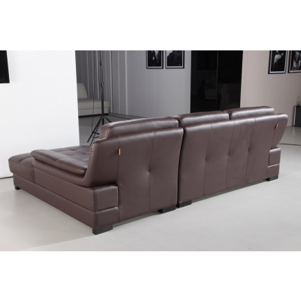 Green Style Furniture Modern Leather Corner Sofa