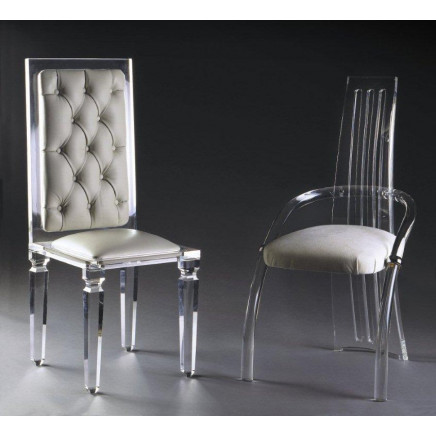 Guangzhou Top Quality PU Dining Chair Acrylic Chair