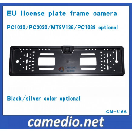 HD Waterproof License Plate Frame Car Camera for European Cars with 170 Degree Wired&Wireless