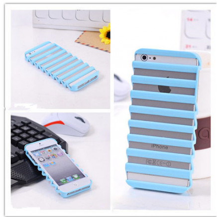 Hard Ladder Shape Hollow out Stripe Wave Matte Case Cover for iPhone 5 5g