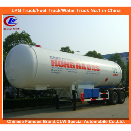 Heavy Duty 2 Axles 40cbm Pressure Vessel LPG Trailer