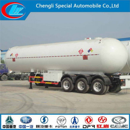 Heavy Duty Factory Supply 58.5cbm LPG Tank Trailer Asme Standard The Biggest LPG Trailer GLP Trailer Semi LPG Tanker Trailer