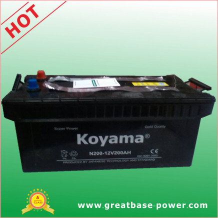 Heavy Duty Sealed Maintenance Free Truck Battery (N200-12V200AH)