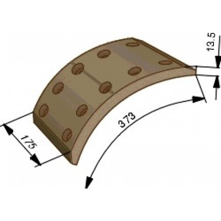 Heavy Duty Truck Brake Linings Wva 19463