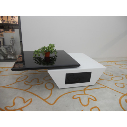 High Gloss Square Coffee Table for Hotel Furniture