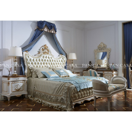 High Quality Classical Wooden Furniture Bedroom Bed (LY-N3001h-2)