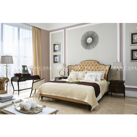 High Quality Classical Wooden Furniture Bedroom Set Bed (MS-A6001f-2)