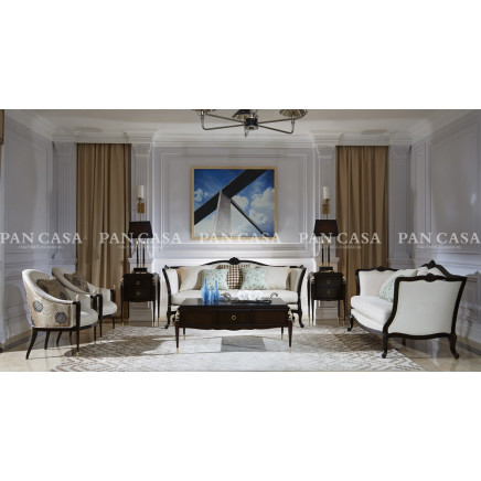 High Quality Classical Wooden Furniture Living Room Sofa (MS-A6032D)
