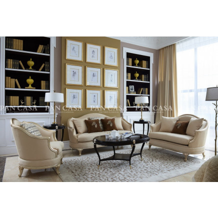 High Quality Classical Wooden Furniture Living Room Sofa (MS-B6032)