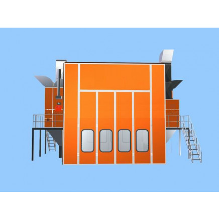 High Quality Long Bus Spray Paint Booth, Coating Line Machine