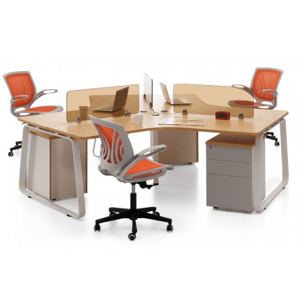 High Quality Office Workstation of Three (BS-D030)