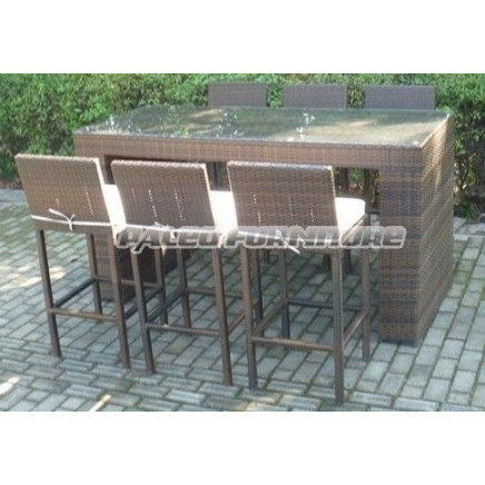 High Quality Outdoor Rattan Dining Table (PA-3180)