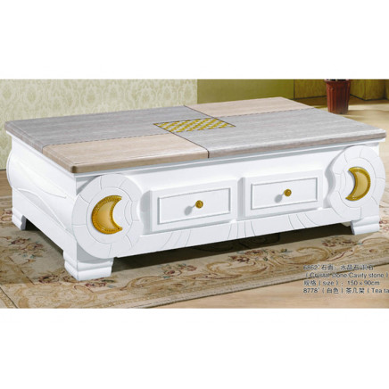 High-Quality Round Marble Top Coffee Table (TM-6862)