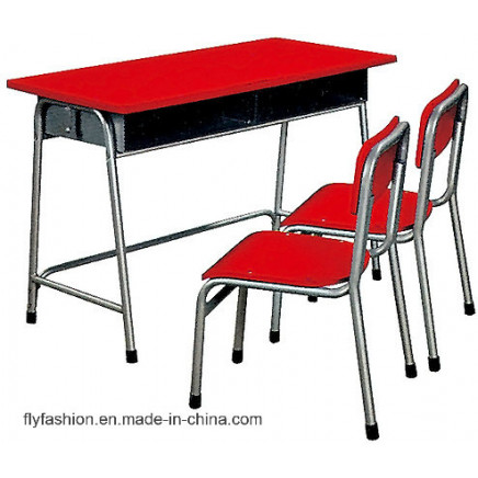 High Quality School Furniture Double Desk and Chair (SF-32C)