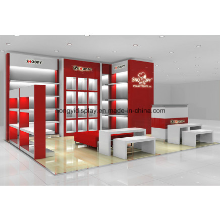 High Quality Wood Kids Shoes Shelf for Children Shoes Shop Furniture