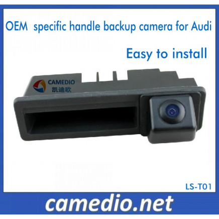 High Resolution Rear View Camera Tail Gate Handle Camera for Audi