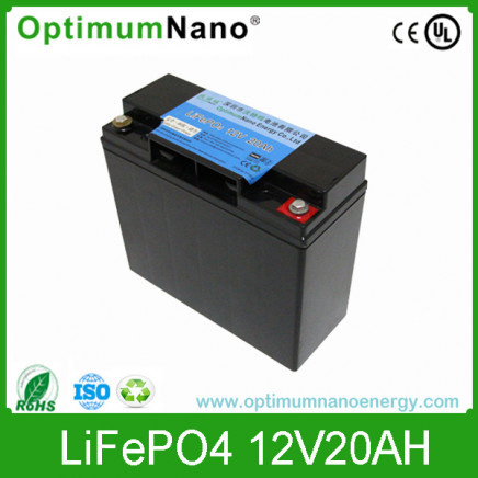 High Safety 12V 20ah LiFePO4 Battery for Solar Light