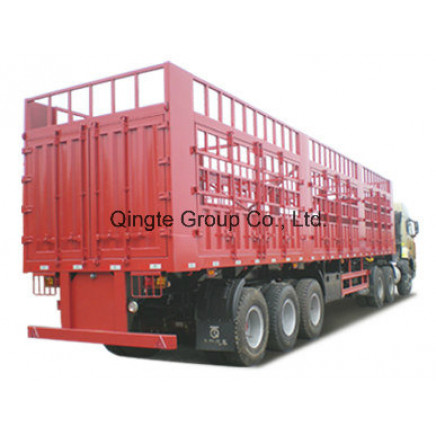 High Way Cargo Transport Semi Trailer, with Side Board and Barrier (QDT9402CXY)
