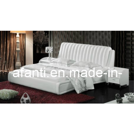 Home/Bedroom Furniture Modern Leather Double Bed (AFT-B027#)