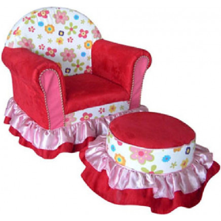Home Furniture Children Sofa Set with Stool (HS-14)