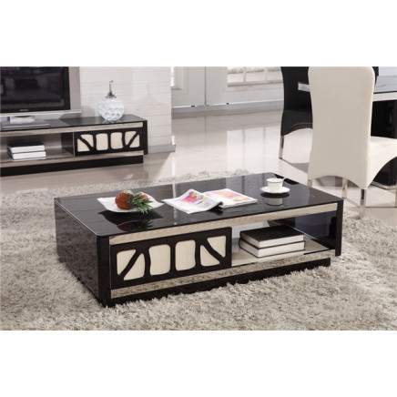 Home Furniture Fashion Design Tempered Glass Coffee Table (CJ-192)