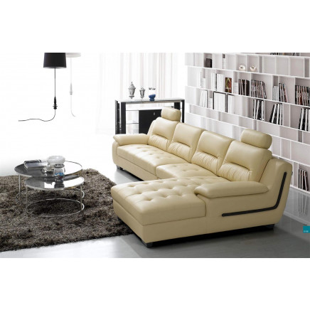 Home Furniture Luxery Italian Leather Corner Sofa Aft-Z2819