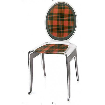Home Furniture Tartan Design Dining Chair