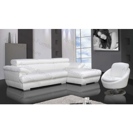 Home Hotel Furniture European Style White Leisure Sofa with Chair