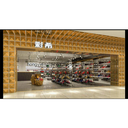Hot Foot Wear Display Shelves/Shoes Shop Fittings/Lady Handbags Display Store Fixture
